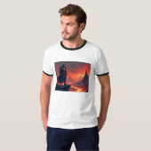 Donkere Ridder van Vlammen T-shirt (Voorkant volledig)