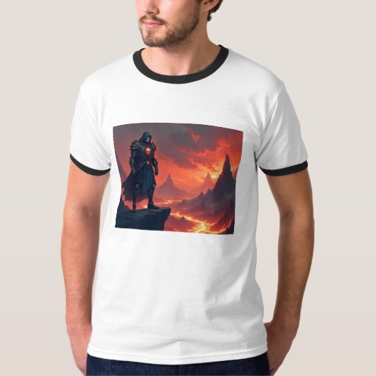 Donkere Ridder van Vlammen T-shirt (Voorkant)