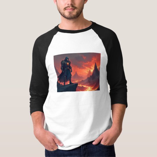 Donkere Ridder van Vlammen T-shirt (Voorkant)