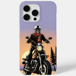 💀 Donkere Rijder in Schedelmasker op Snelweg Stra iPhone 15 Pro Max Hoesje