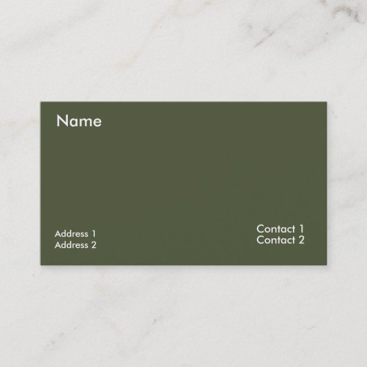 donkere rijke groene -QR-code  Visitekaartje (Voorkant)