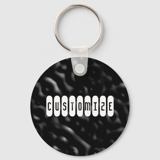 Donkere rimpels - Sjabloon Sleutelhanger (Voorkant)