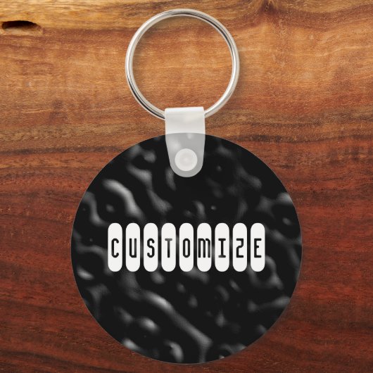 Donkere rimpels - Sjabloon Sleutelhanger (Voorkant)