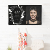 Donkere RIP Dertiger Gothic 40e Foto Verjaardag Spandoek (Insitu)