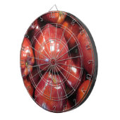 Donkere rode appels dartbord (Voorkant Rechts)