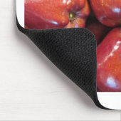 Donkere rode appels muismat (Hoek)