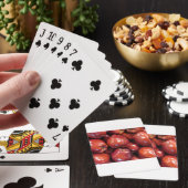 Donkere rode appels pokerkaarten (Insitu)