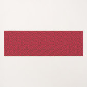 Donkere rode bladdrager, gevlekt yogamat (Achterkant (horizontaal))