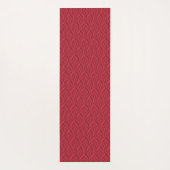 Donkere rode bladdrager, gevlekt yogamat (Achterkant)