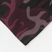 Donkere rode camera met aangepaste tekst fleece deken (Hoek)