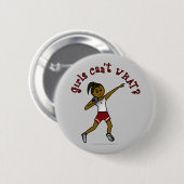 Donkere rode druppel ronde button 5,7 cm (Voorkant /achterkant)