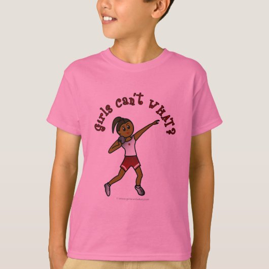 Donkere rode druppel t-shirt (Voorkant)