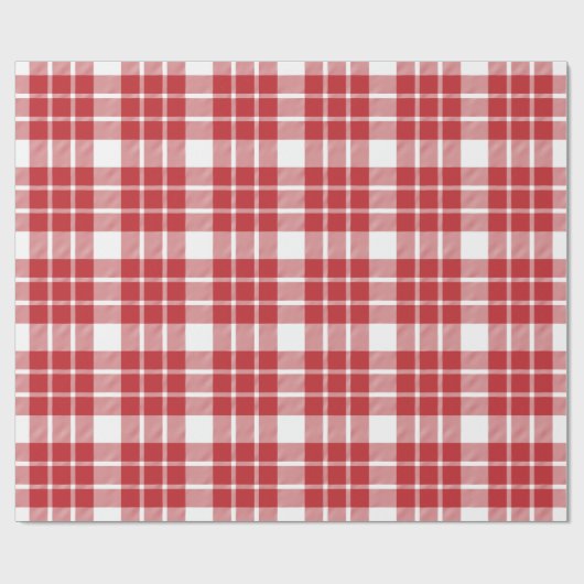 Donkere rode en witte spelden |Groot patroon| Cadeaupapier (Vlak)