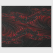 Donkere rode en zwarte golven en behang cadeaupapier (Vlak)