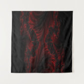 Donkere rode en zwarte golven en behang wandkleed (Voorkant (horizontaal))