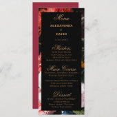 Donkere rode en zwarte Kaart van het Berichten Men (Voorkant / Achterkant)