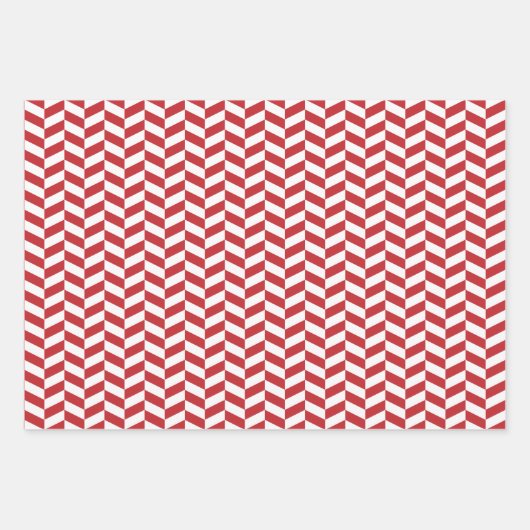 Donkere rode, groene en witte bladpapieren bladen inpakpapier vel (Voorkant)