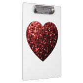 Donkere rode hartritme klembord (Rechts)
