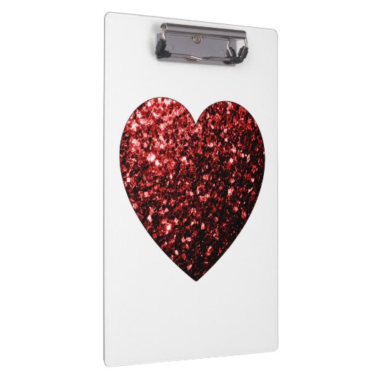 Donkere rode hartritme klembord (Rechts)