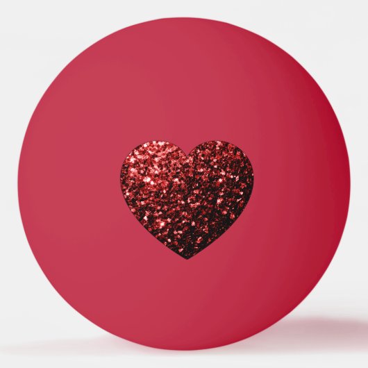 Donkere rode hartritme pingpongbal (Voorkant)