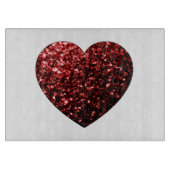 Donkere rode hartritme snijplank (Voorkant)