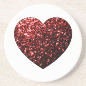 Donkere rode hartritme zandsteen onderzetter (Voorkant)