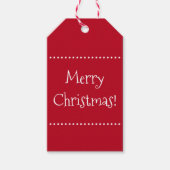Donkere rode kerstcadeautjes Labels Cadeaulabel (Voorkant)