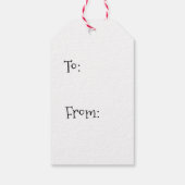 Donkere rode kerstcadeautjes Labels Cadeaulabel (Achterkant)