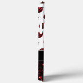 Donkere rode ladybug in glitter sparters Monogram Case-Mate iPhone Case (Achterkant / Rechts)