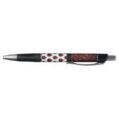 Donkere rode ladybug in glitter sparters Monogram Pen (Bodem)