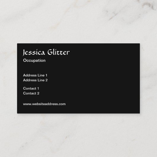 Donkere rode ladybug in glitter sparters Monogram Visitekaartje (Achterkant)