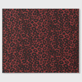Donkere rode luipaard — Dierafdrukken Cadeaupapier (Vlak)