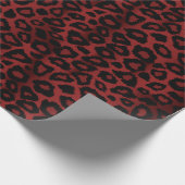 Donkere rode luipaard — Dierafdrukken Cadeaupapier (Hoek)
