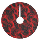 Donkere rode rozen voor jou kerstboom rok (Voorkant)