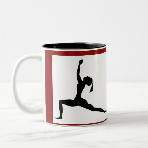 Donkere rode stijl: klassieke Mok/koffiebeker Tweekleurige Koffiemok