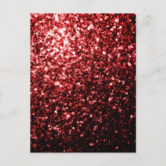 Donkere rode vlek Glitter sparkles Glamor Briefkaart (Voorkant)