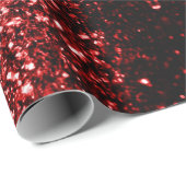 Donkere rode vlek Glitter sparkles Glamor Cadeaupapier (Rol Hoek)