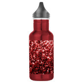 Donkere rode vlek Glitter sparkles Glamor Waterfles (Links)