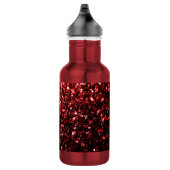 Donkere rode vlek Glitter sparkles Glamor Waterfles (Rechts)
