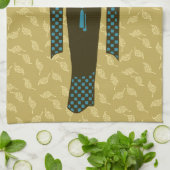  Donkere Rode Vrouw Turban Turkije Kunst Nieuwe Theedoek (Gevouwen)