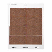 Donkere roest etiket (Full Sheet)