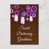 Donkere Roestige Paarse Bloemige Metselwerk Pot Ve Informatiekaartje (Voorkant)