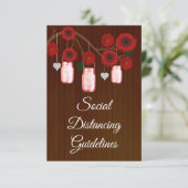 Donkere Roestige Rode Bloem Potten met Veiligheids Informatiekaartje (Staand voorkant)