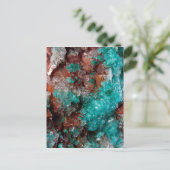 Donkere roet en Blauwgroen kwarts Briefkaart (Staand voorkant)