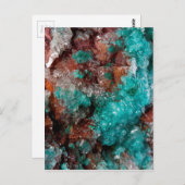 Donkere roet en Blauwgroen kwarts Briefkaart (Voorkant / Achterkant)