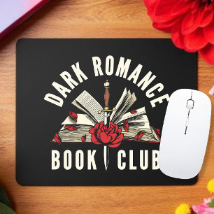Donkere Romance Boekclub Rood Bloemmotief Muismat