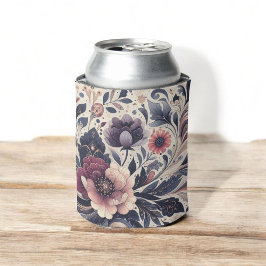 Donkere Romance Bourgogne Art Deco Bloemenzomer Blikjeskoeler