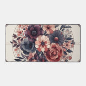 Donkere Romance Bourgogne Art Deco Bloemenzomer Bureaumat (Voorkant)