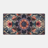 Donkere Romance Bourgogne Art Deco Bloemenzomer Bureaumat (Voorkant)