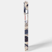 Donkere Romance Bourgogne Art Deco Bloemenzomer Case-Mate iPhone Case (Achterkant / Links)